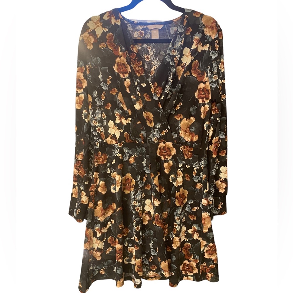 H&M Long Sleeve Mini Dress